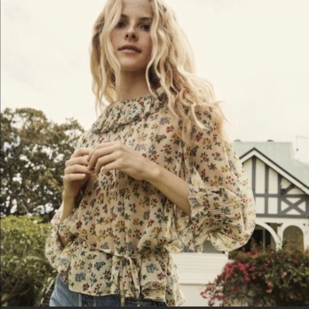 Doen Cadence Top BOUQUET FLORAL - Small - NWT